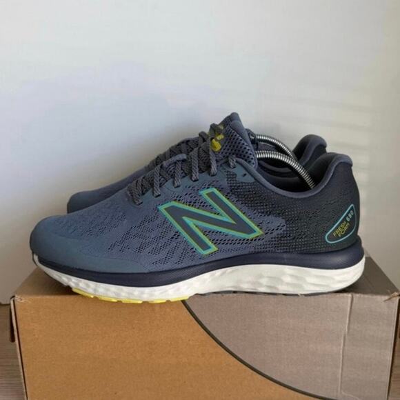 New Balance Fresh Foam 680v7 Grey/Blue Men Sneakers- SZ 10 4E main image 11